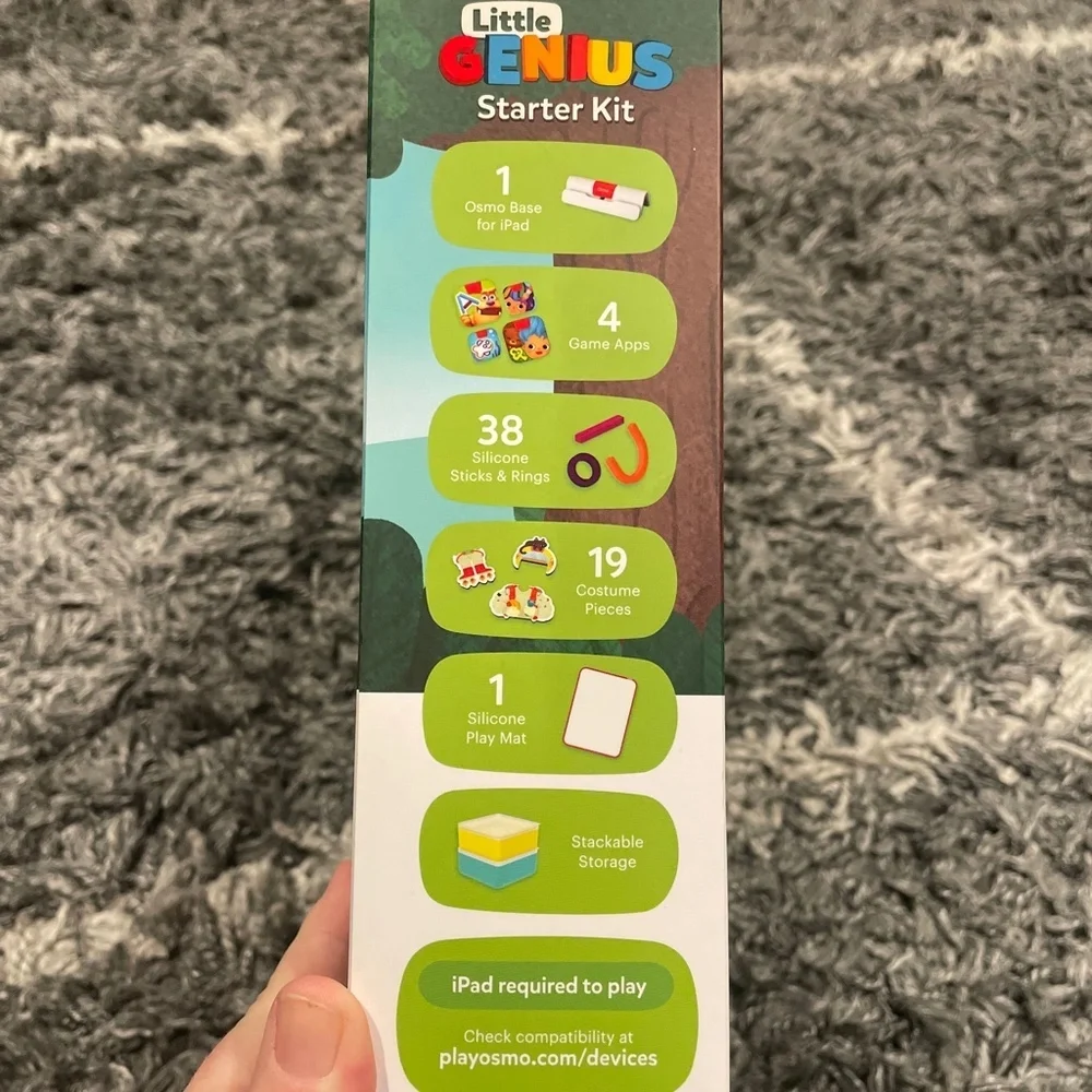 Osmo Little Genius Starter Kit Learning Games for Ipad Tablet Ages 3-5 STEM